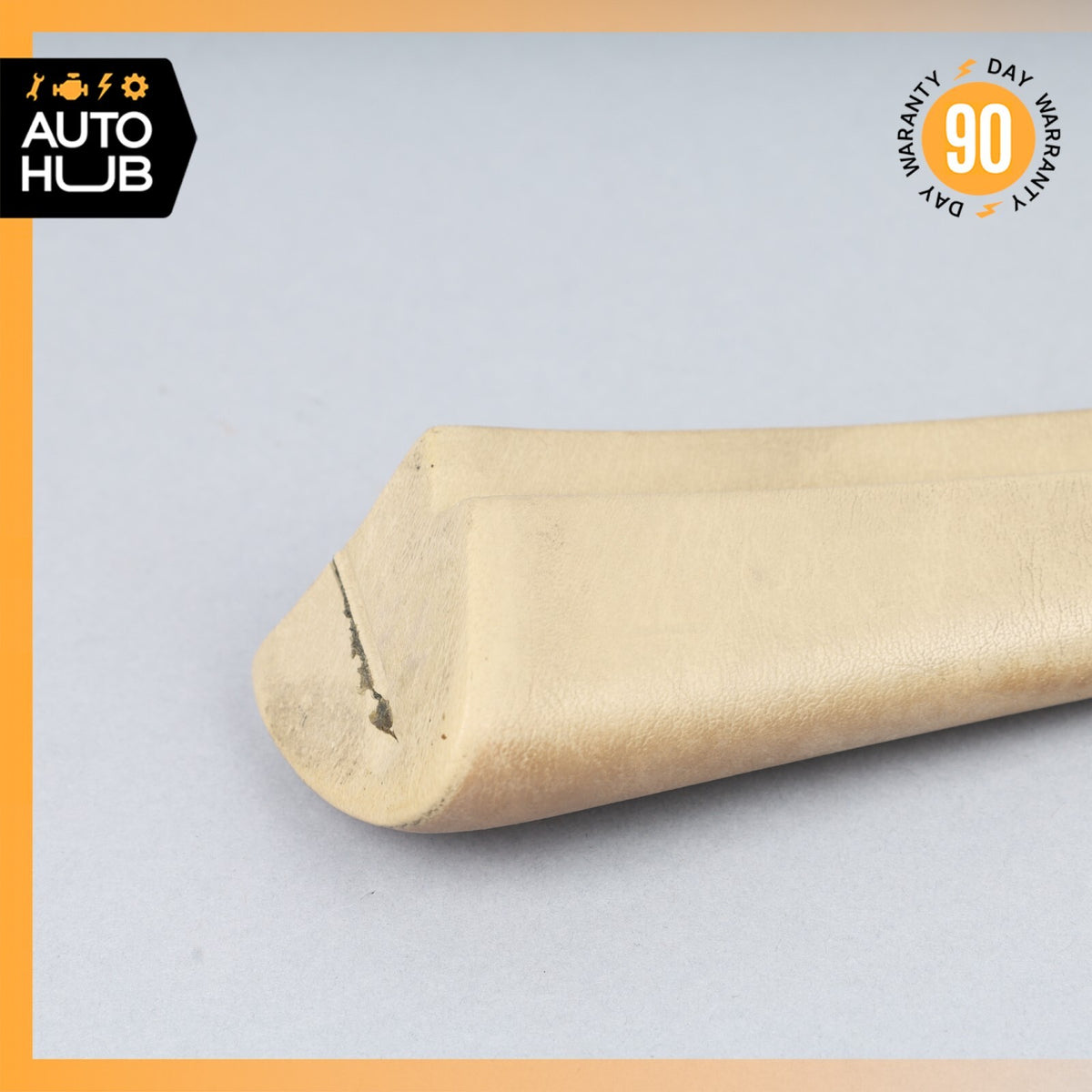 Mercedes W126 420SEL Front Left Door Window Panel Trim Beige OEM - photo 2