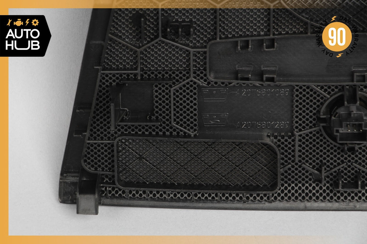 10-17 Mercedes W207 E550 E350 Dashboard Dash Grille Speaker Cover Black OEM - photo 9