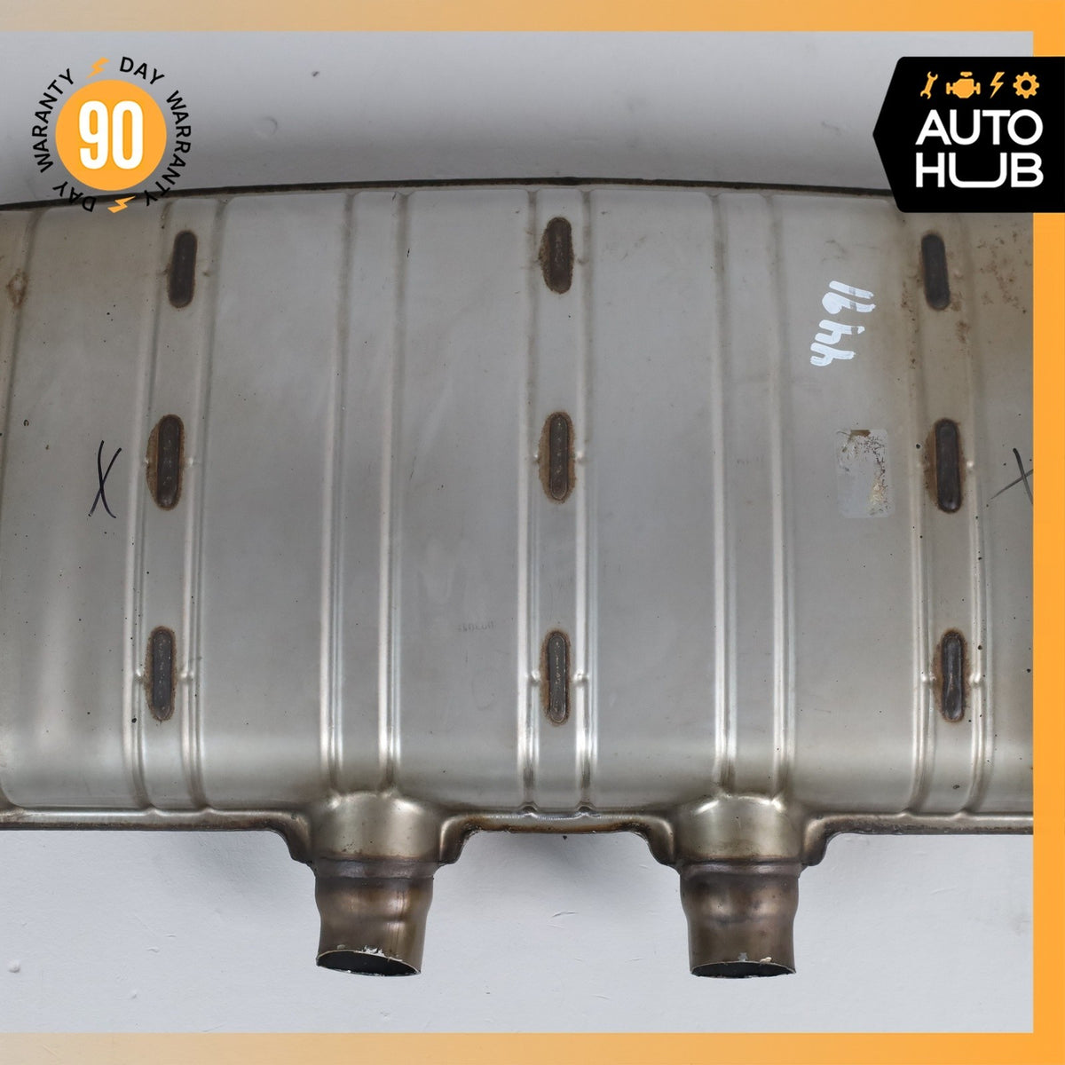 11-14 Porsche Cayenne 958 Hybrid S Dual Exhaust Mufflers Tips Assembly OEM - photo 15
