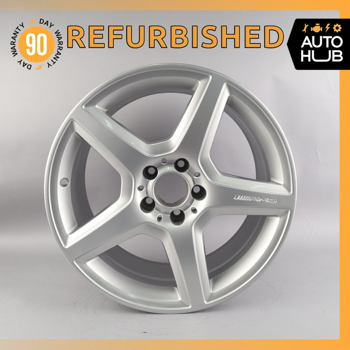 Mercedes W211 E350 E55 CLS55 AMG 9 x 18 18" Rear Wheel Rim 2114016702 OEM - photo 1
