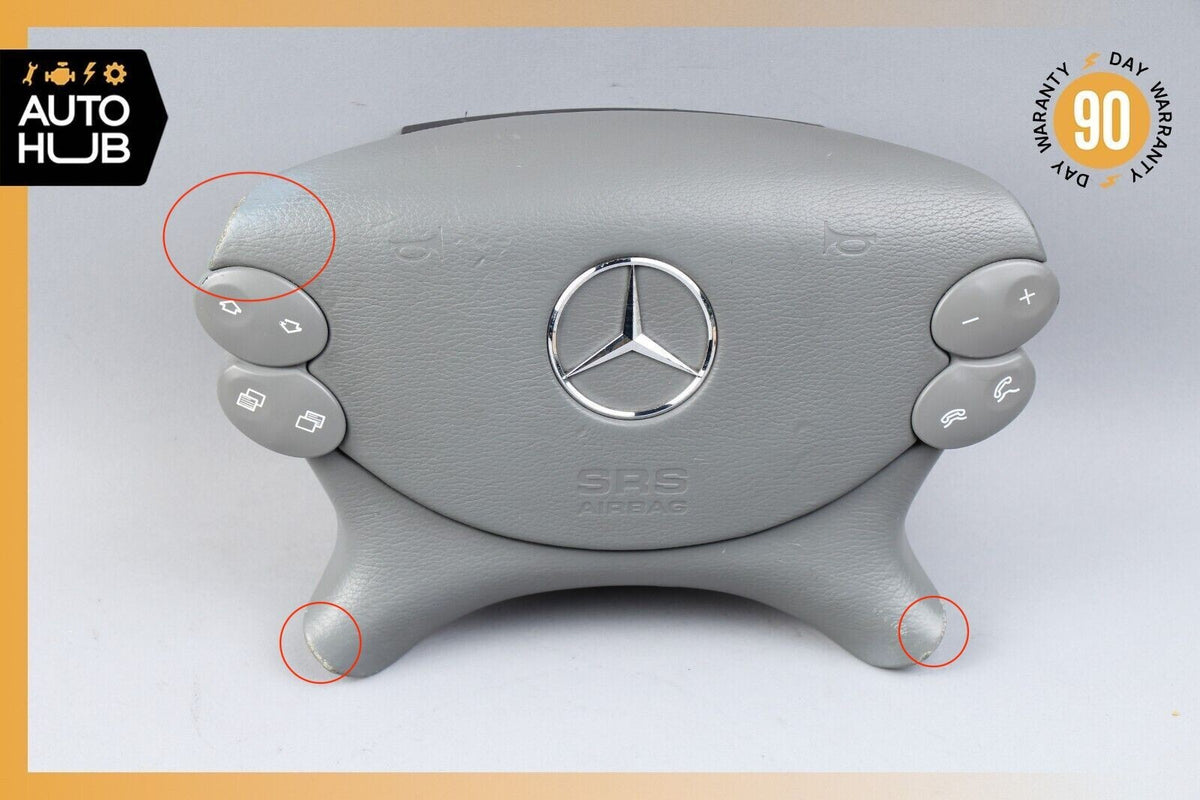 Mercedes R230 SL500 SL55 AMG CLK500 E350 Steering Wheel Airbag Air Bag Gray OEM - photo 1