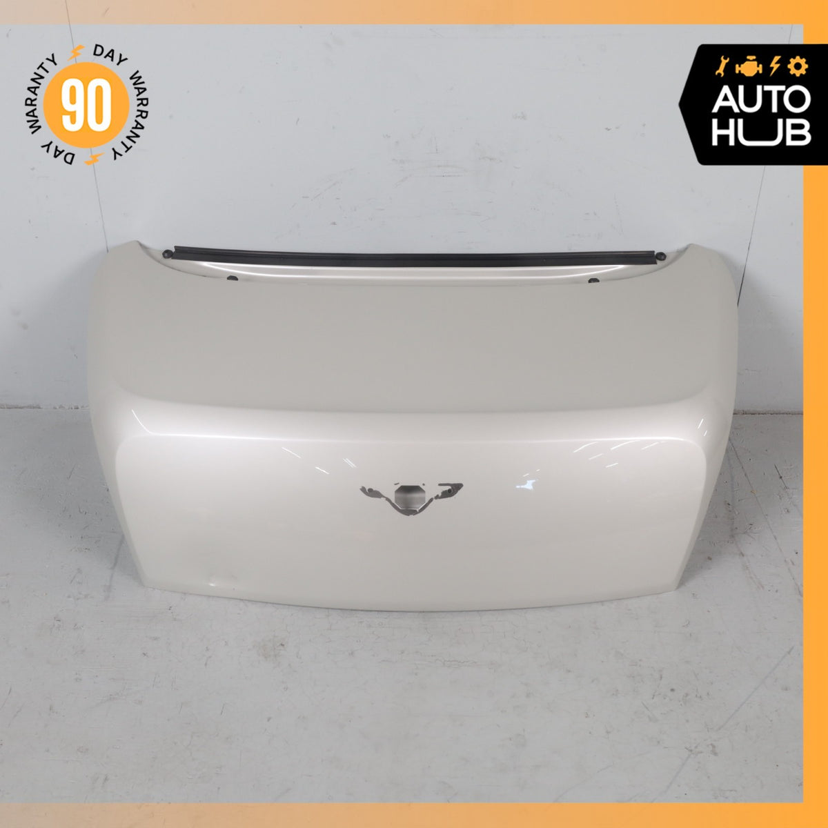 12-14 Bentley Continental GT Coupe Trunk Lid Panel Assembly White OEM 56k - photo 2