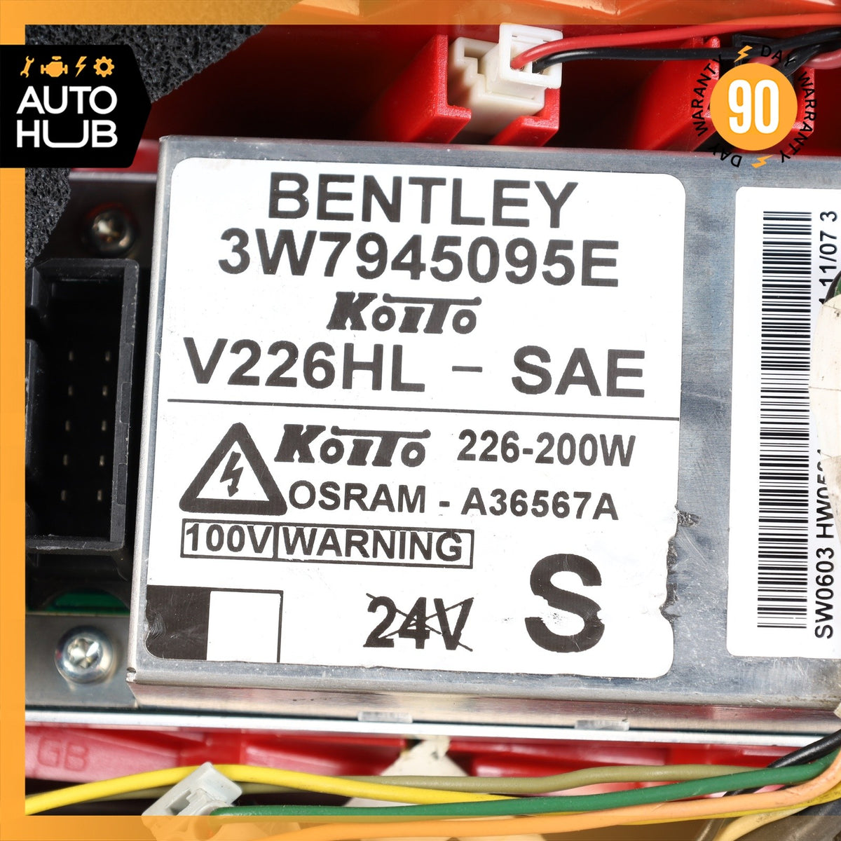 03-09 Bentley Continental GTC GT Left Side Tail Light Lamp 3W7945095E OEM 40k - photo 19