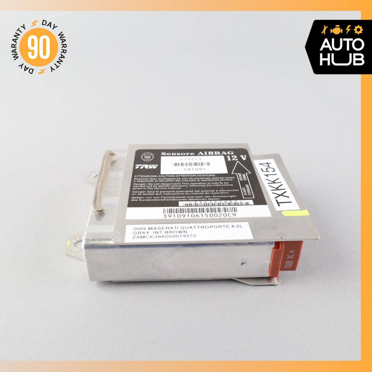 03-13 Maserati Quattroporte M139 Airbag Air Bag SRS Control Module Unit OEM - photo 2
