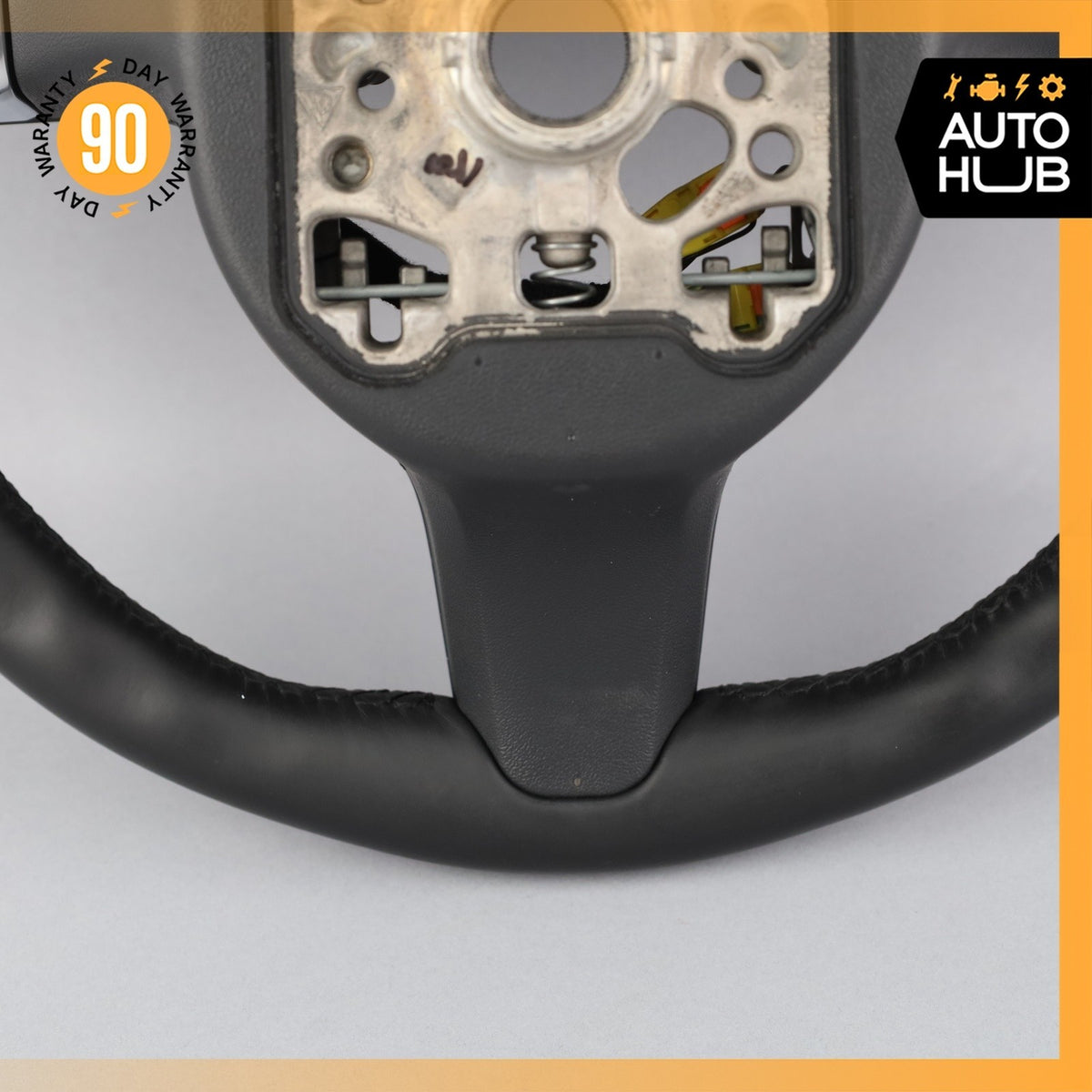 11-16 Porsche Cayenne 958 Steering Wheel w/ Paddle Shifters Black OEM 78k - photo 16