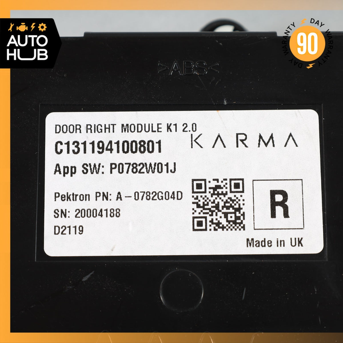 20-22 KARMA Revero GT Front Right Side Door Control Module OEM 11k - photo 8