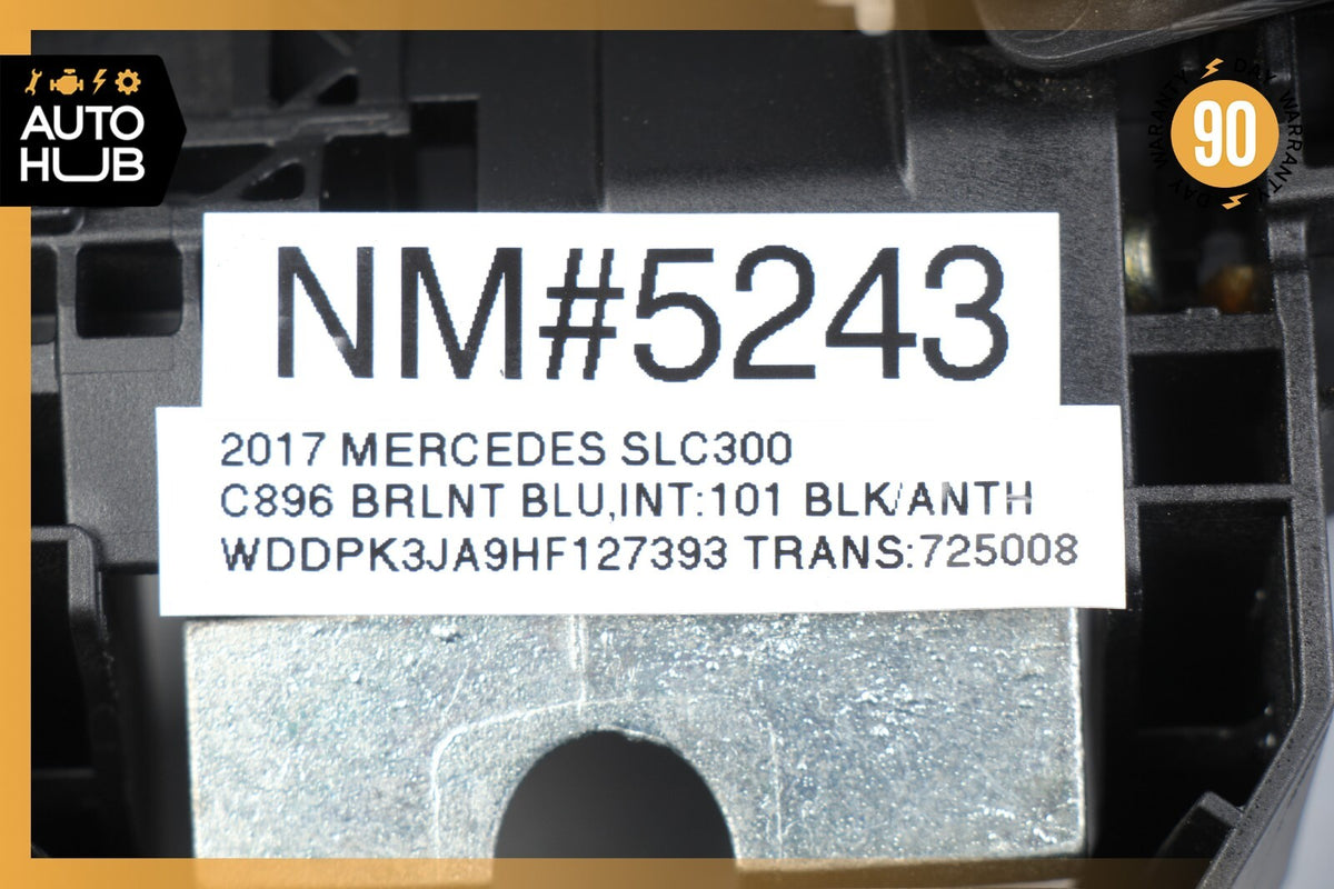 12-20 Mercedes R172 SLC300 SLK250 Left Side Exterior Door Handle Keyless Go 37k - photo 12
