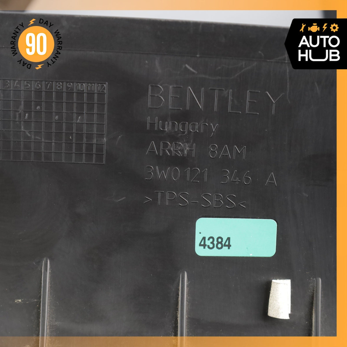 13-14 Bentley Continental GT GTC 4.0L Engine Radiator Right Air Duct OEM - photo 8