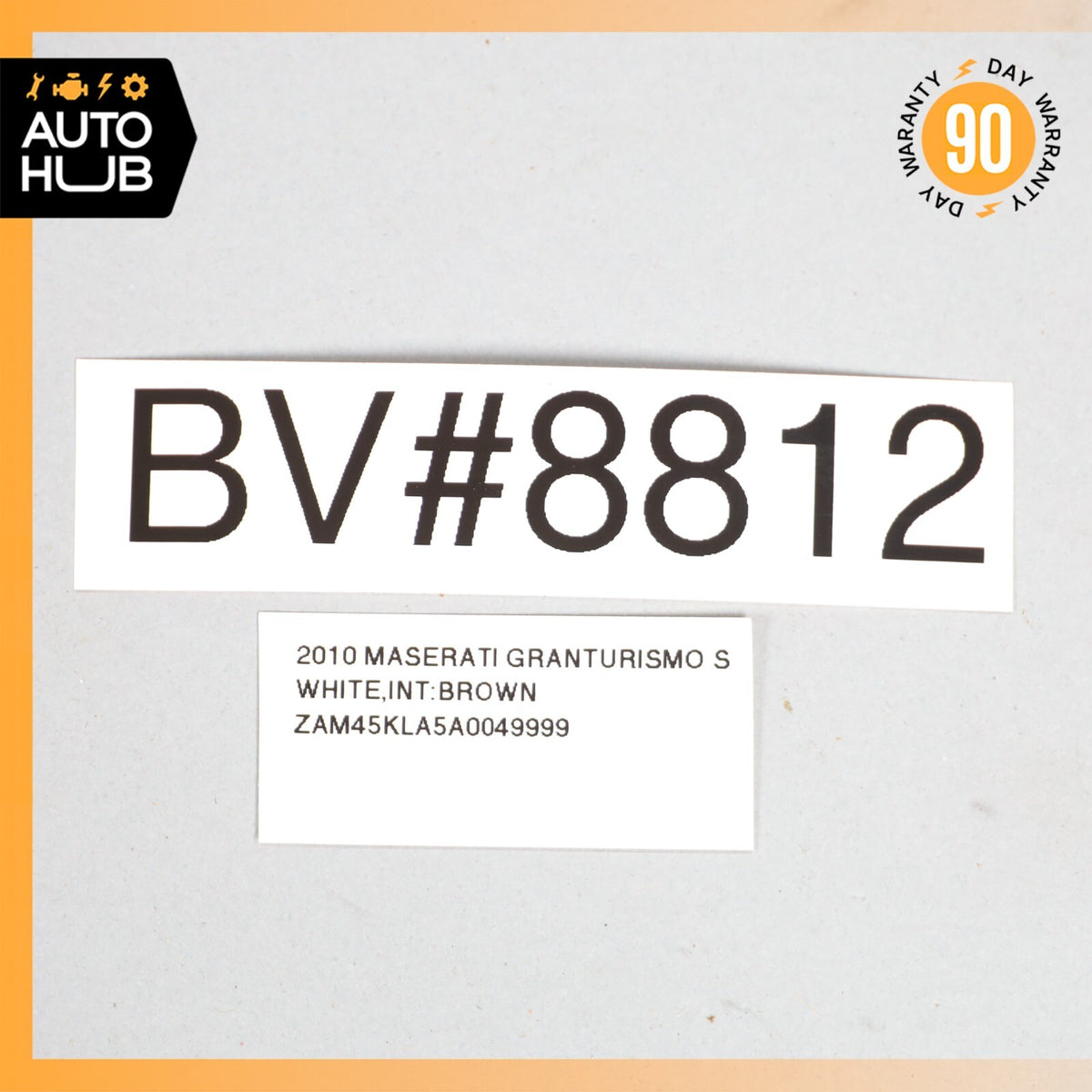 08-14 Maserati GranTurismo M145 Left Side Door Shell Frame Panel White OEM 61k - photo 24