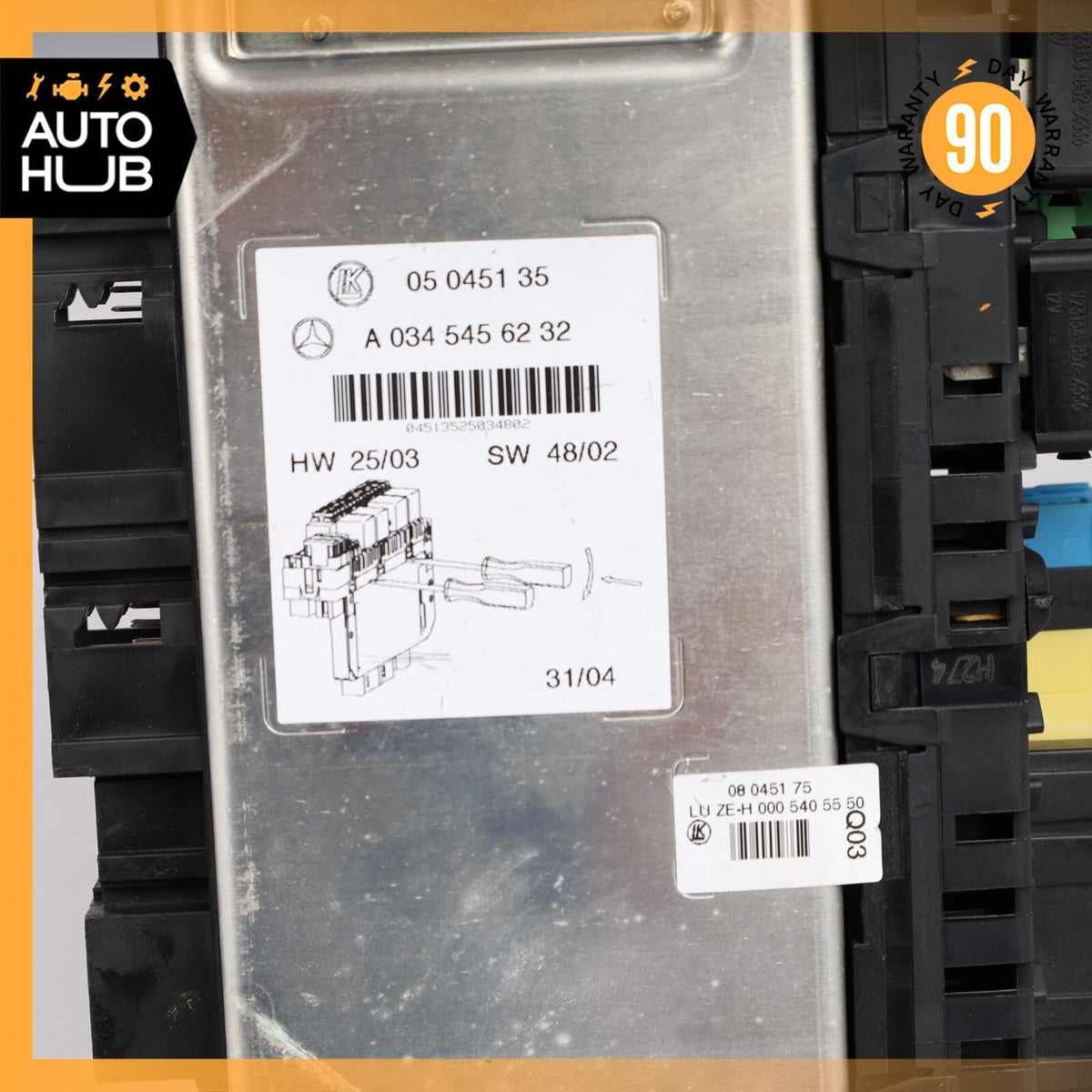 03-12 Mercedes R230 SL500 SL55 AMG SL550 Rear SAM Fuse Box Relay Module OEM - photo 11