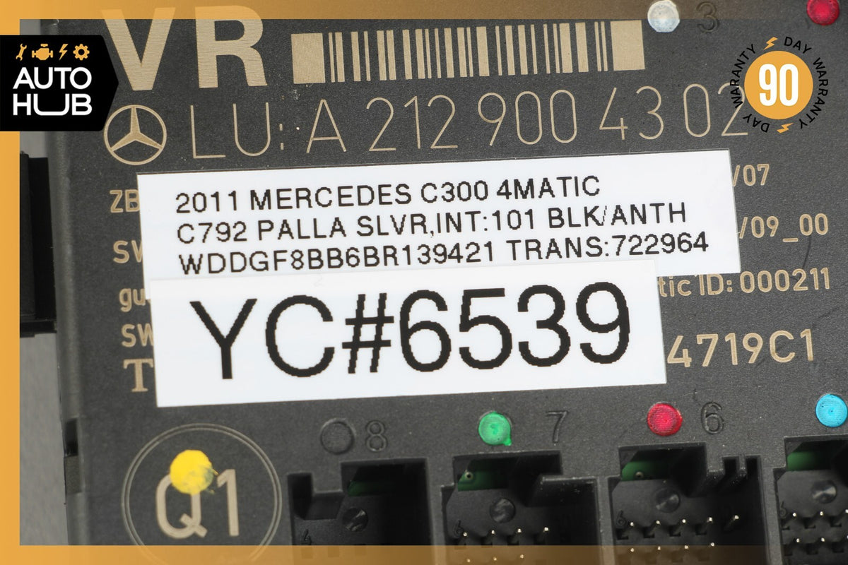08-18 Mercedes W204 C300 E550 E400 Front Right Side Door Control Module OEM - photo 8