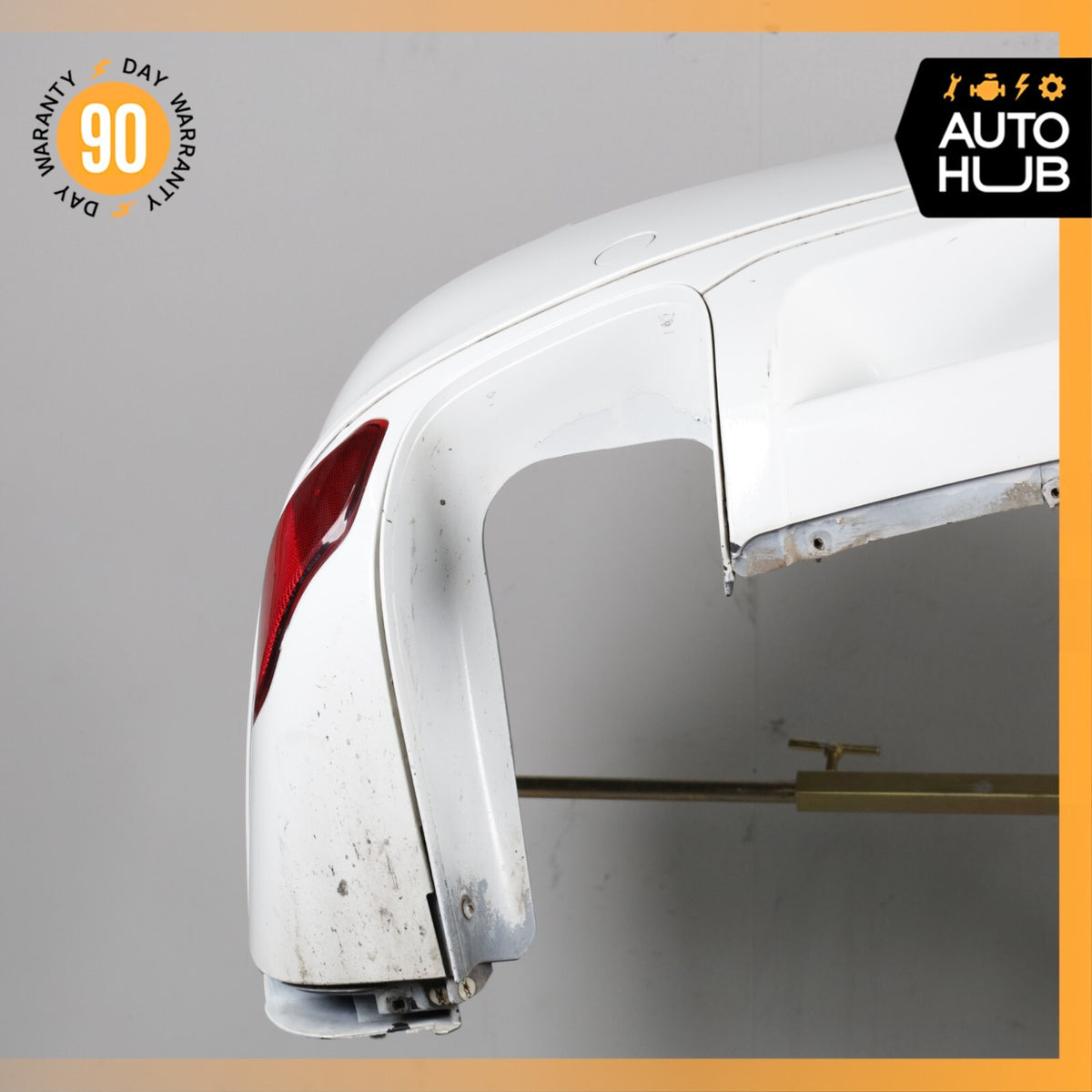 11-14 Porsche Cayenne 958 Rear Bumper Cover Assembly White OEM - photo 11