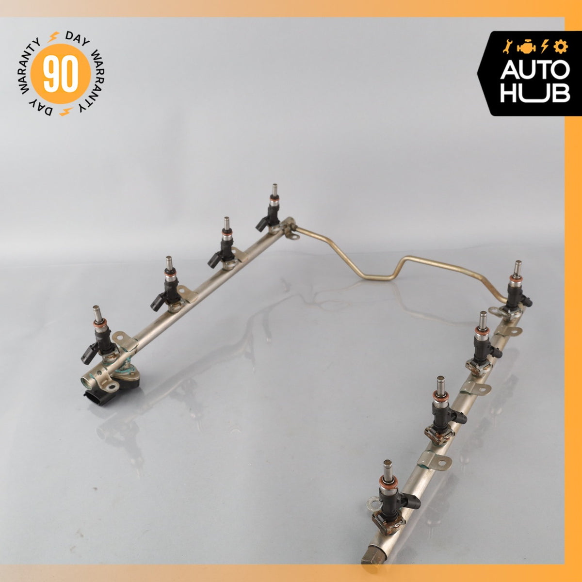 07-15 Mercedes W164 ML63 E63 C63 AMG Engine Fuel Injector Rail w/ Injectors OEM - photo 2