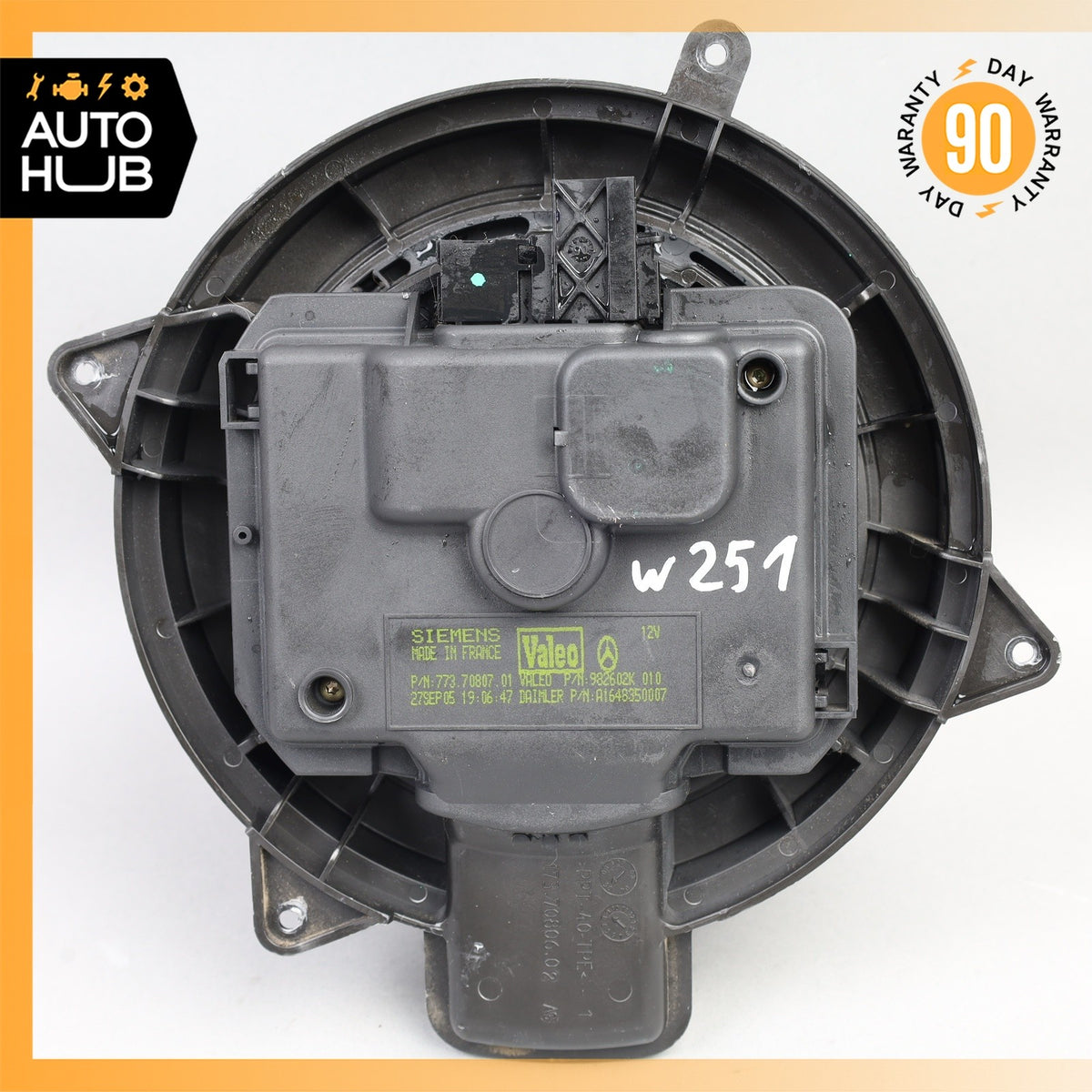 06-13 Mercedes W251 R350 ML63 A/C AC Air Conditioning Heater Blower Motor OEM - photo 8