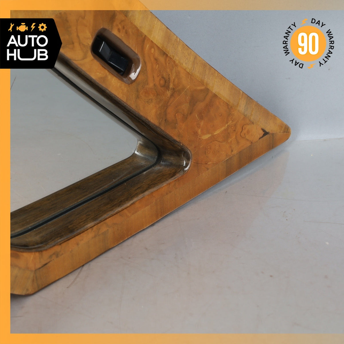 81-98 Bentley Brooklands Rear Right Quarter Vanity Glass Mirror Wood OEM - photo 7