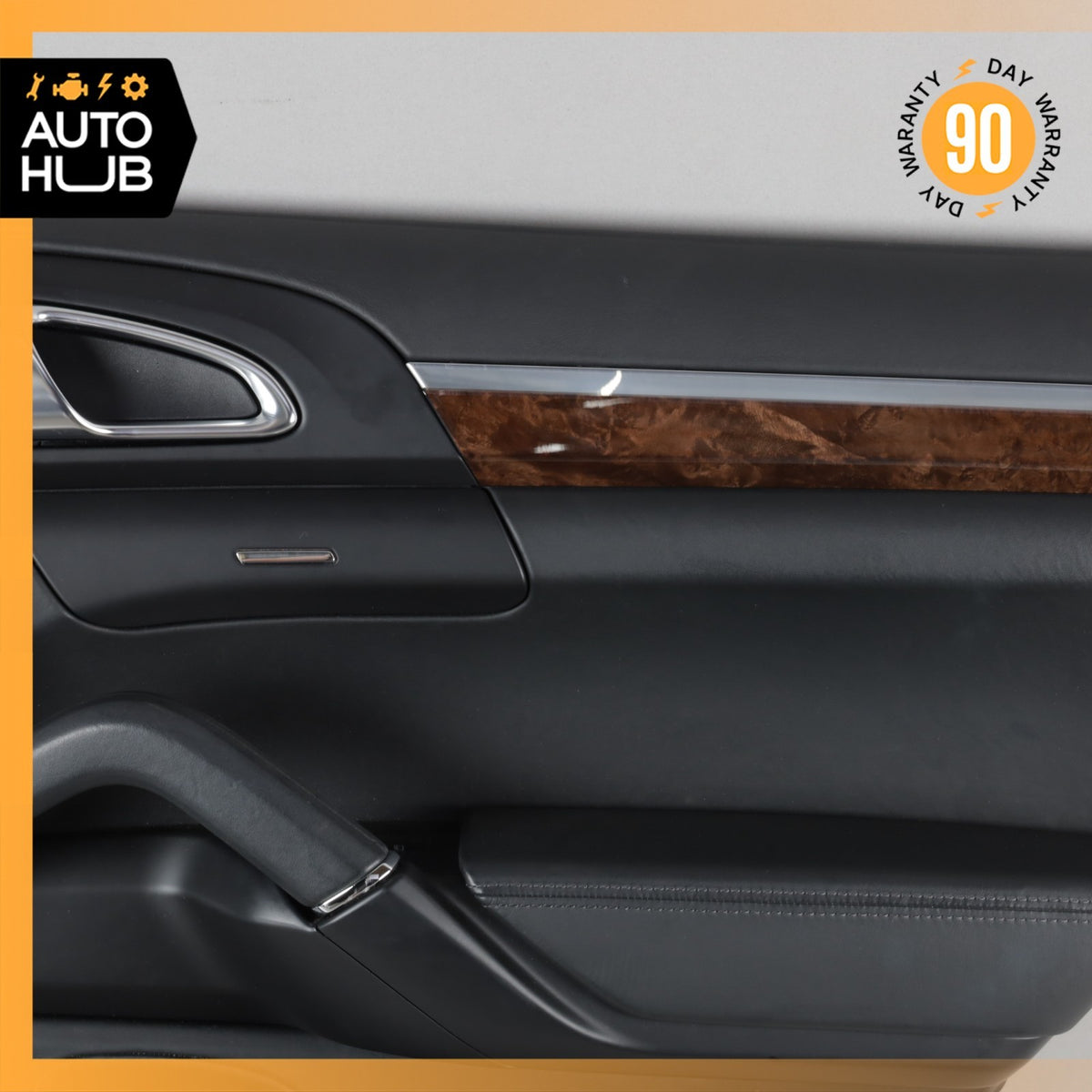 11-18 Porsche Cayenne 958 Rear Right Interior Door Panel Leather Black OEM 64k - photo 4