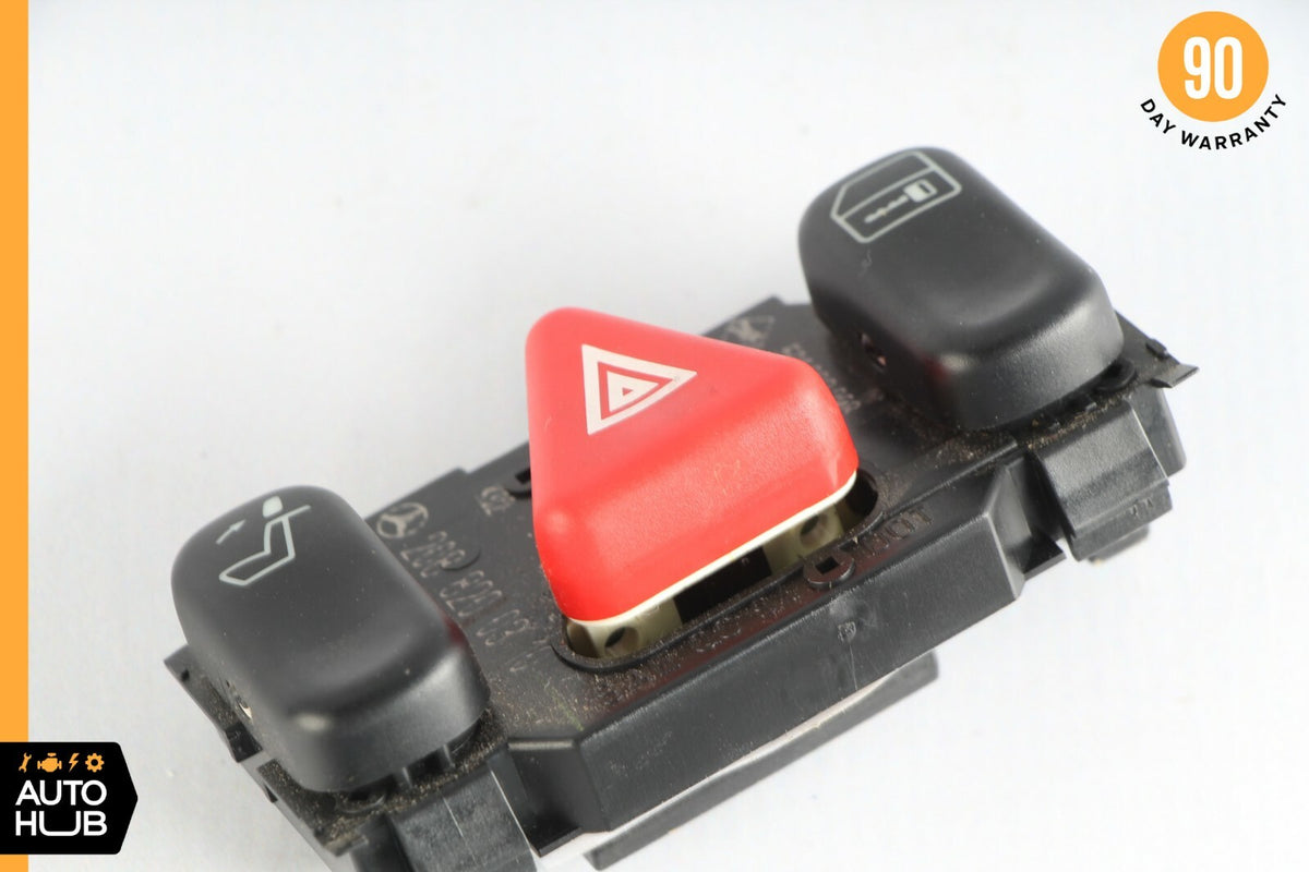 98-02 Mercedes W208 CLK320 E430 Hazard Door Lock Switch Control Panel OEM - photo 1