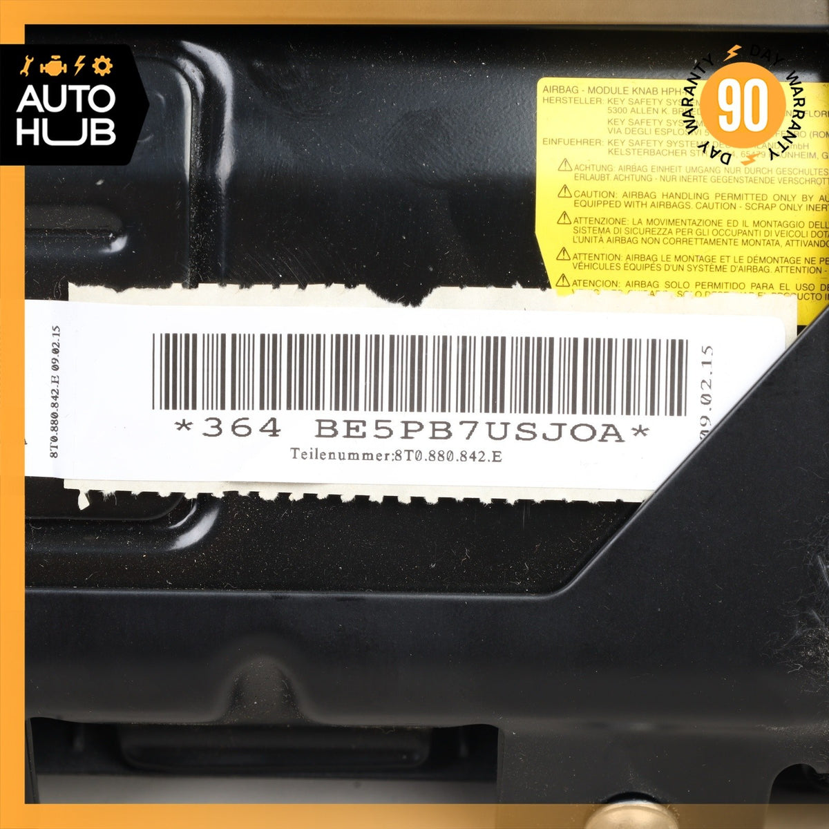 Audi B8.5 S5 A5 Front Right Dashboard Knee Airbag Air Bag SRS 8T0880842E OEM - photo 11