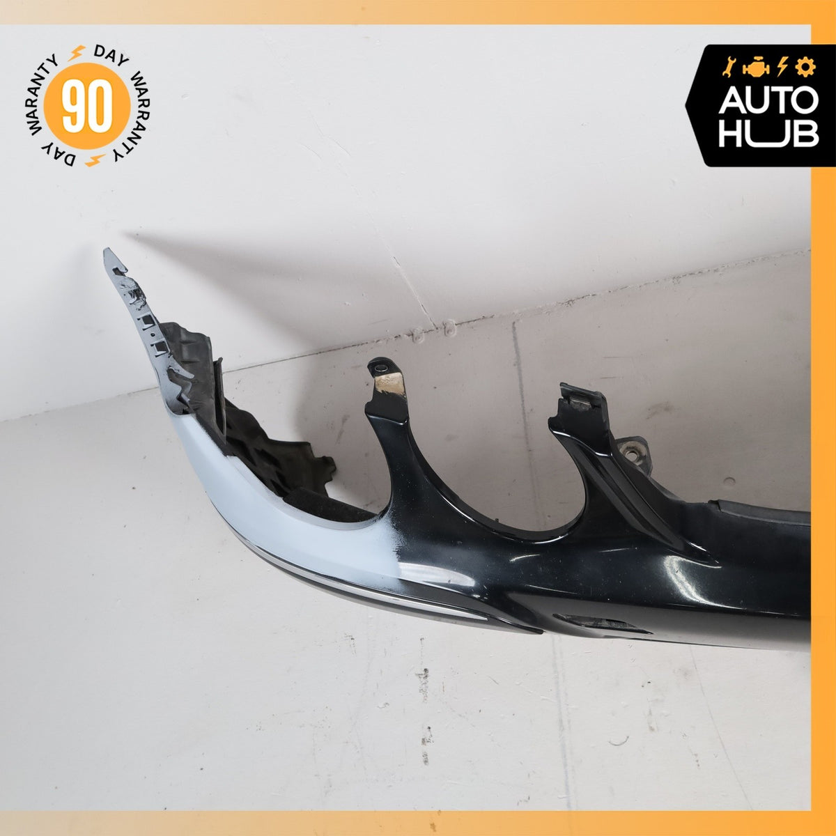 07-09 Mercedes W211 E320 E350 E550 Base Front Bumper Cover Assembly Black OEM - photo 8