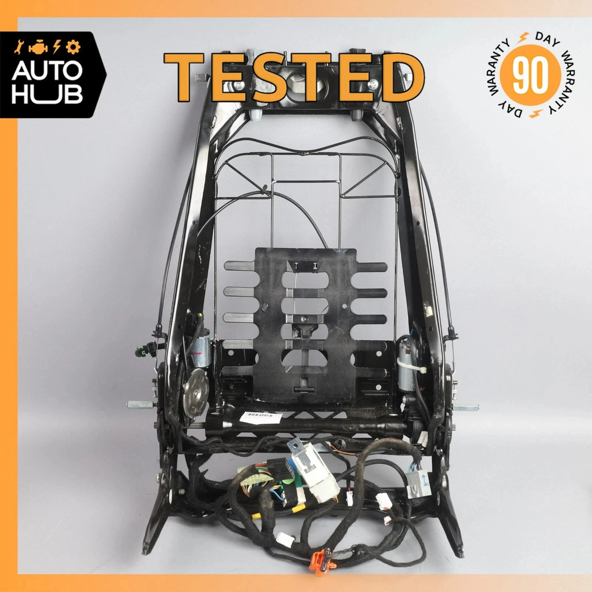 08-19 Maserati GranTurismo S M145 Front Right Seat Back Frame w/Motors OEM - photo 1