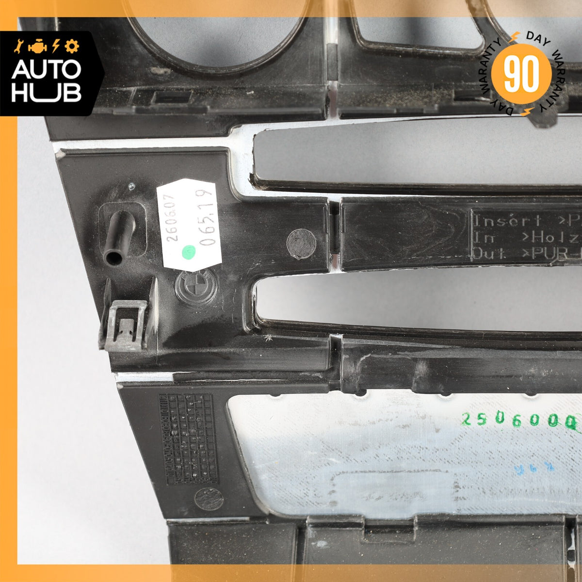 04-08 BMW E64 650i Dashboard Climate Control Cover Panel Trim Wood OEM 65k - photo 16