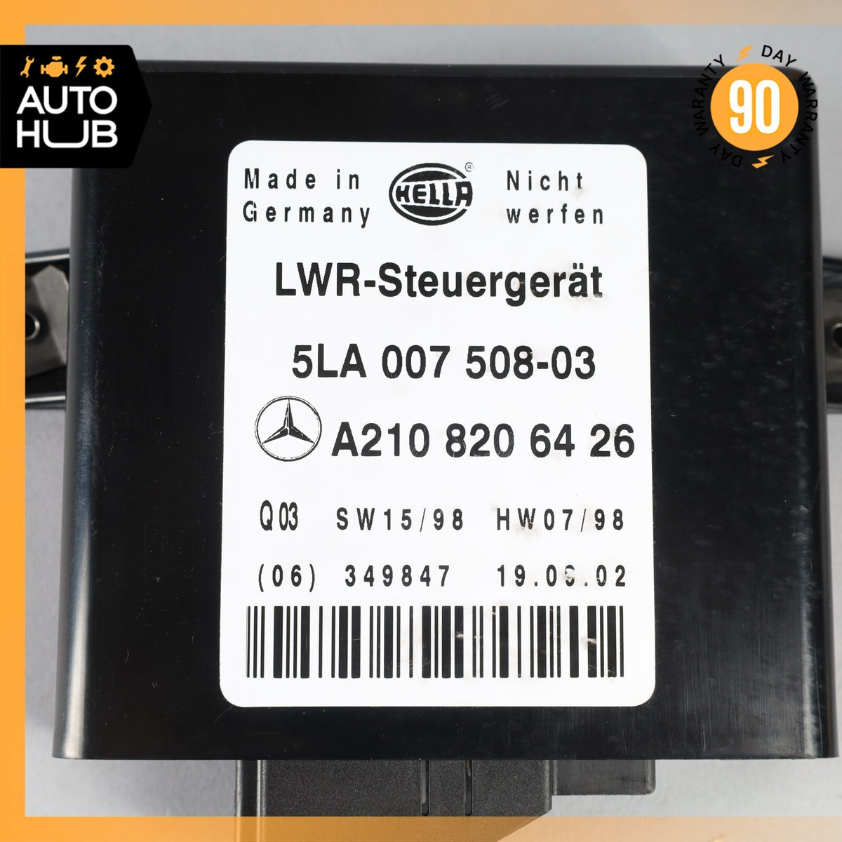 98-03 Mercedes W208 CLK430 CLK320 E320 Headlight Lamp Range Control Module OEM - photo 7
