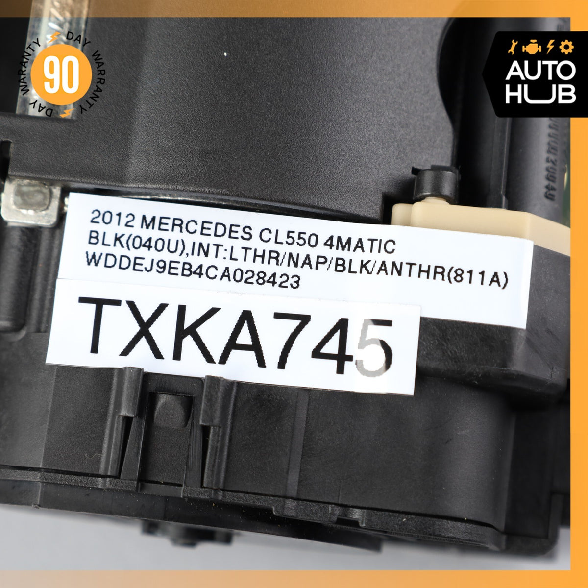 11-14 Mercedes W216 CL550 CL63 AMG Front Left Driver Side Seat Belt Black OEM - photo 12