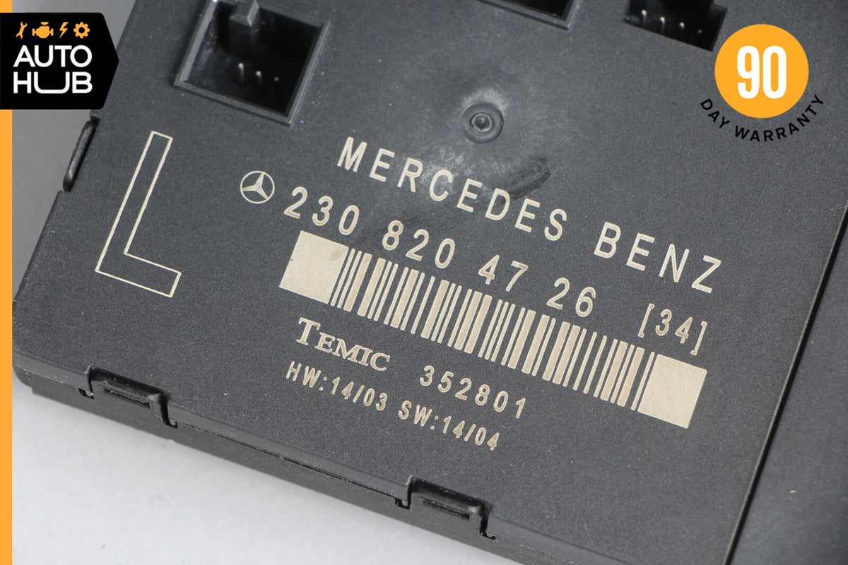 03-12 Mercedes R230 SL500 SL55 AMG SL550 Door Control Module Left Side OEM - photo 9
