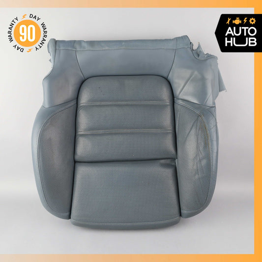 11-18 Porsche Cayenne 958 Front Left Lower Bottom Seat Cushion Leather Blue OEM - photo 1
