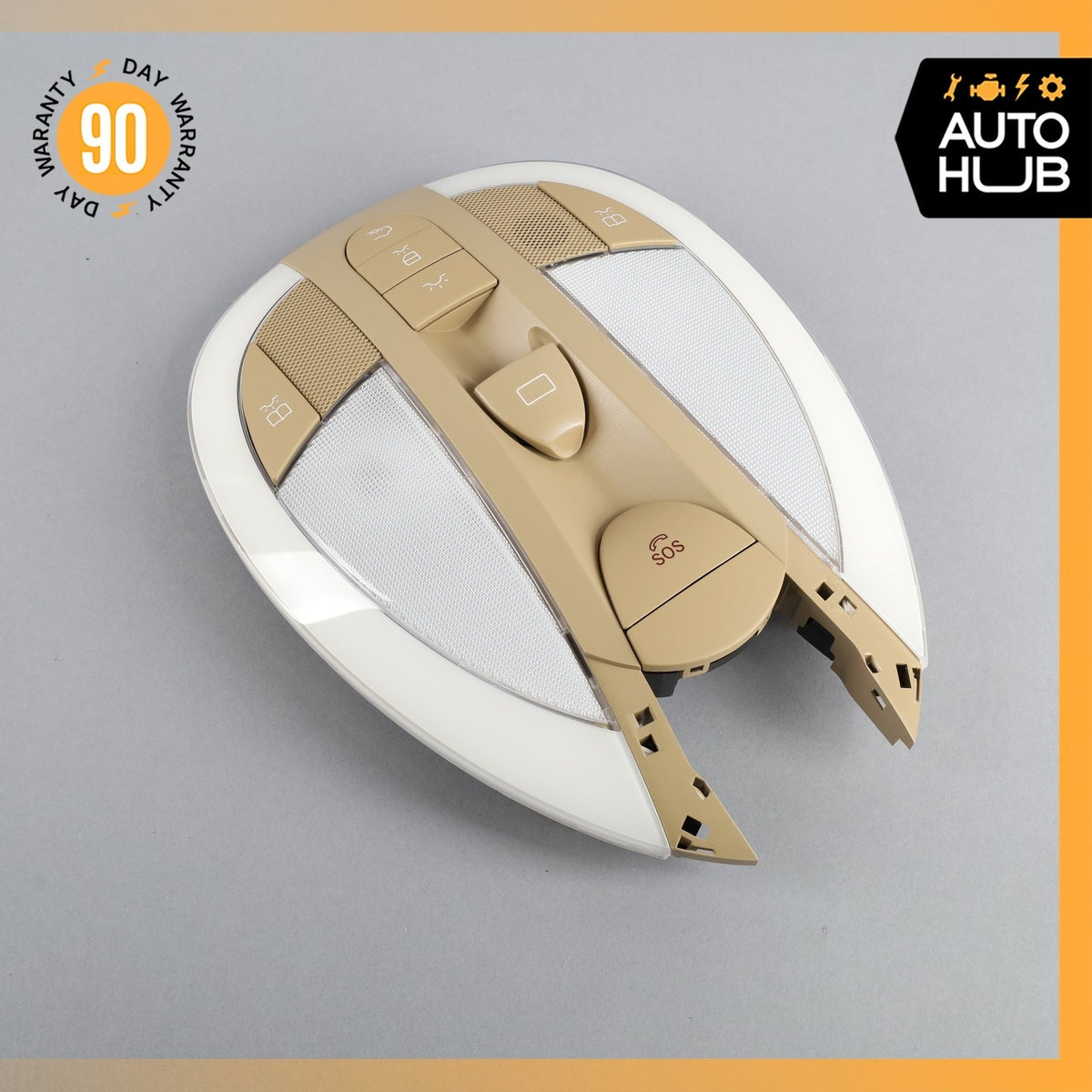 07-09 Mercedes W211 E350 E550 E63 Front Overhead Dome Light Beige 2118207201 OEM - photo 2