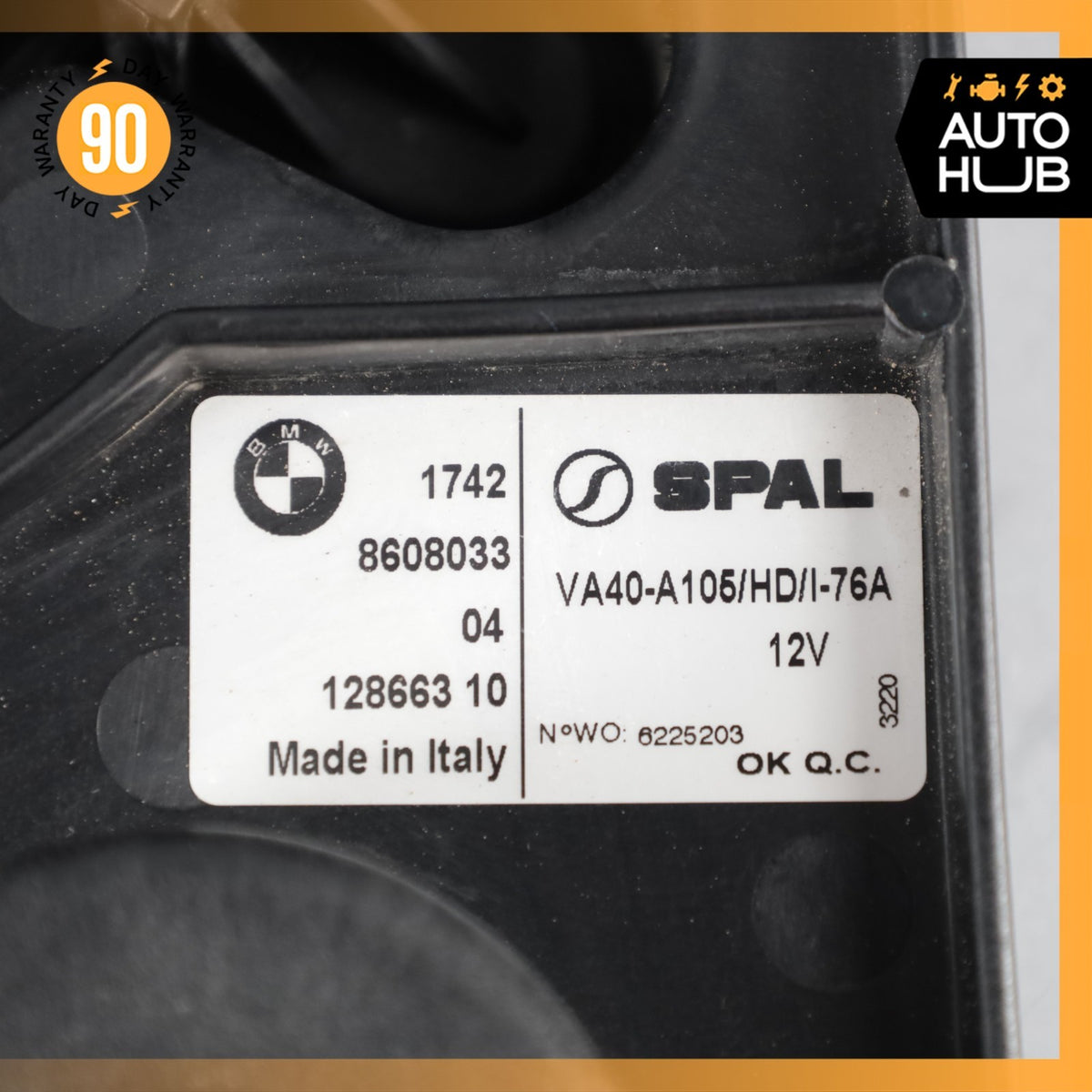 14-21 BMW i3 I01 Hybrid Aux Auxiliary Radiator Cooling Fan Motor 17428608033 OEM - photo 16