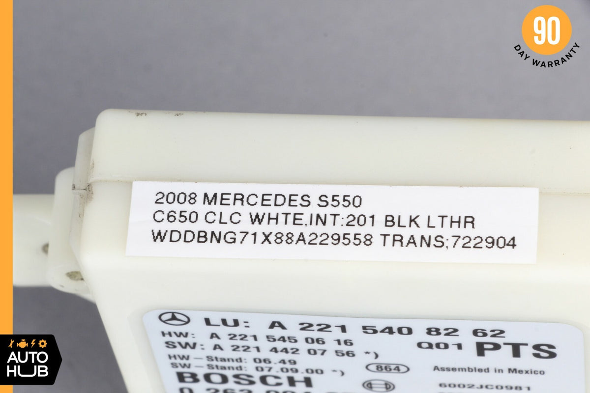 07-09 Mercedes W221 S550 S63 Parking Back Up Reverse Distance Control Module OEM - photo 6