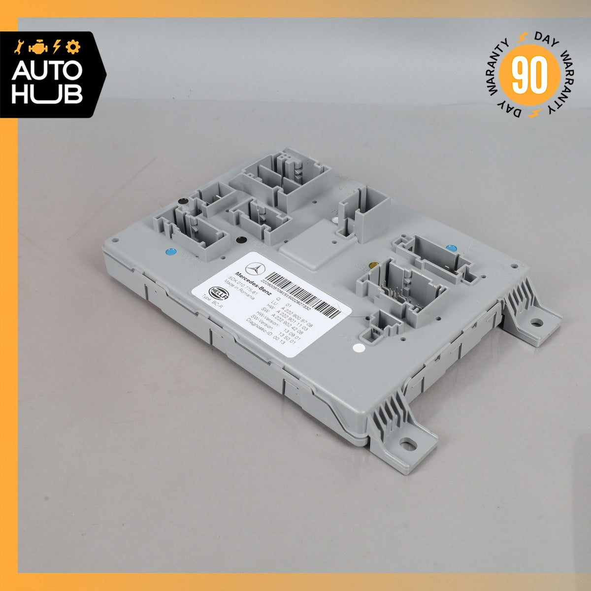 15-18 Mercedes W205 C300 C350e Rear Trunk SAM Control Module 2229009708 OEM - photo 2