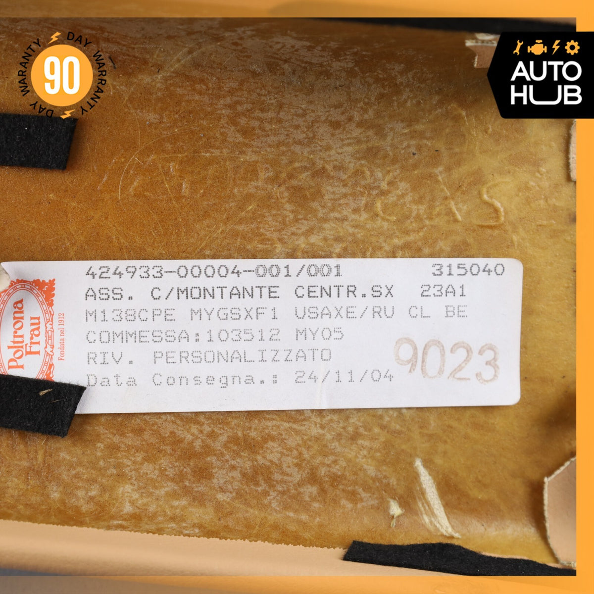 02-07 Maserati M138 Coupe 4200 Left Driver Side B-Pillar Trim Panel Beige OEM - photo 9