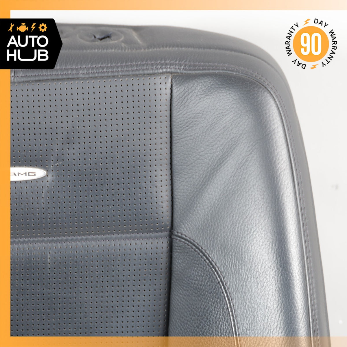 08-13 Mercedes W221 S63 AMG Front Left Driver Side Seat Upper Cushion Black OEM - photo 5