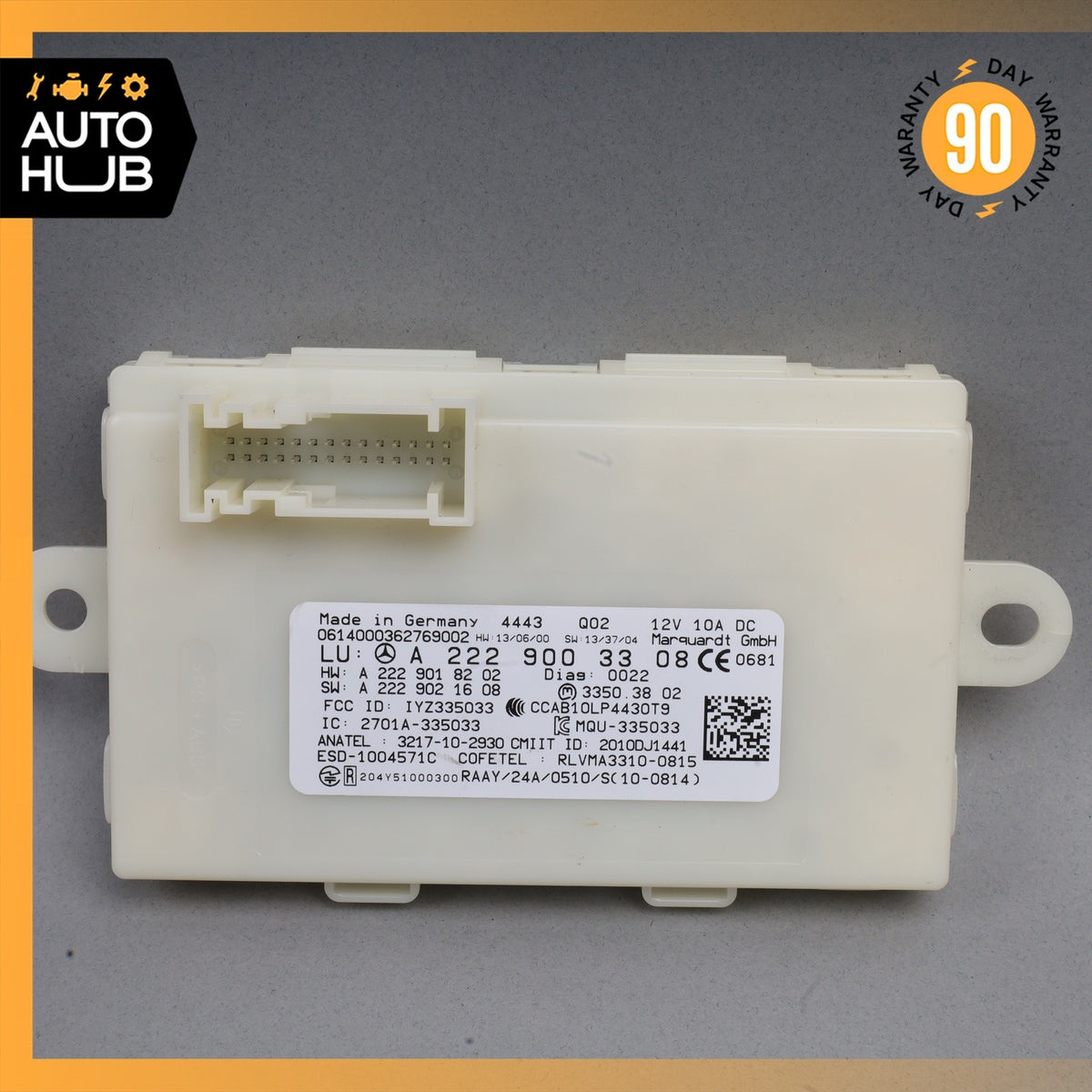 Mercedes W205 C300 Keyless Go Entry Control Module 2229003308 OEM - photo 3