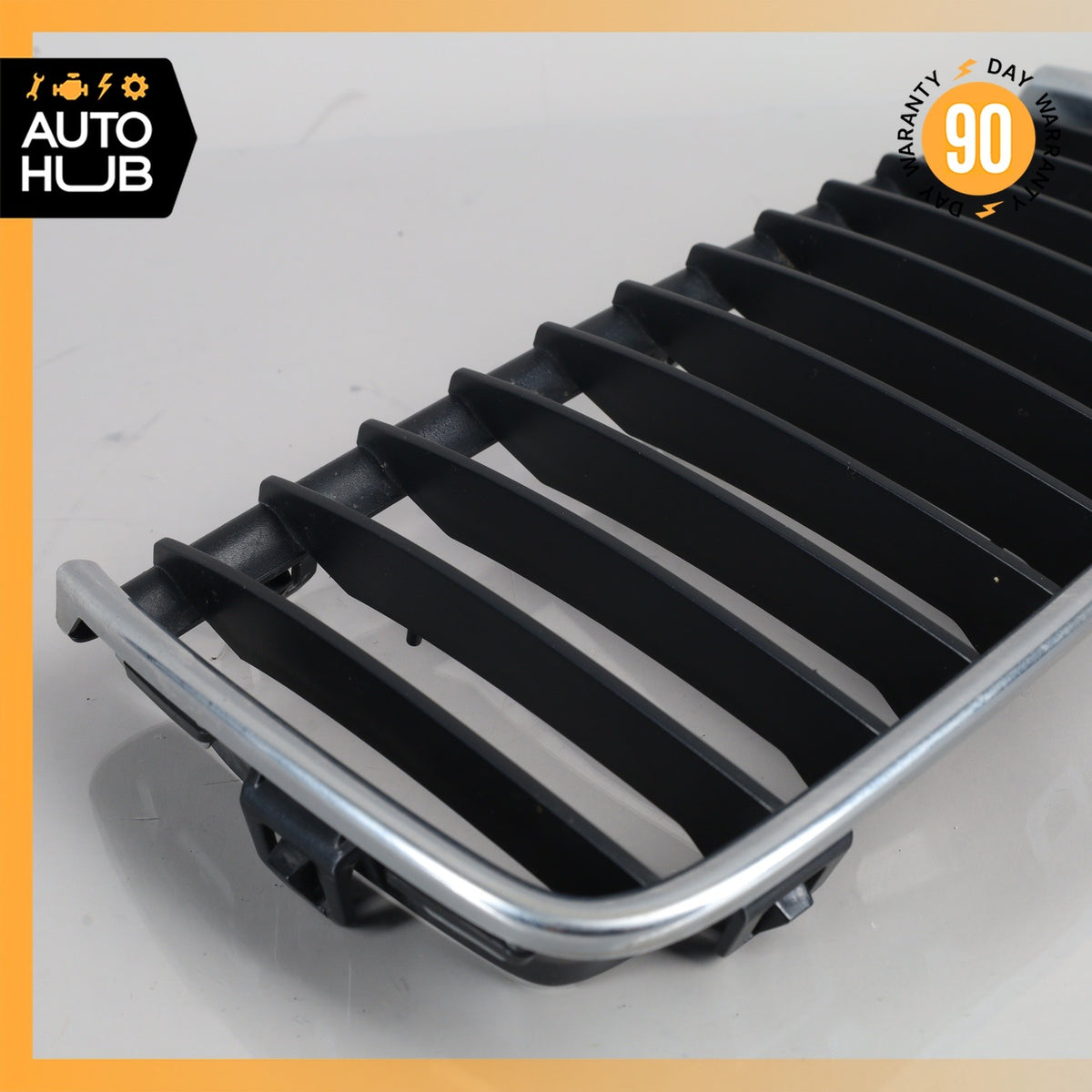 BMW E90 328i 335i Front Left Bumper Grille Chrome Set OEM 67k - photo 10