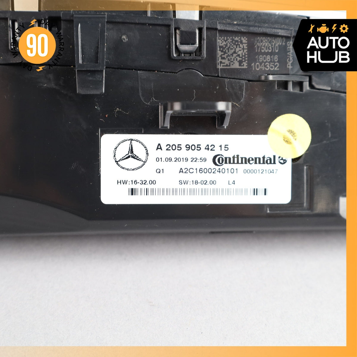 15-20 Mercedes X253 GLC300 C300 A/C Heater Climate Control Switch OEM 78k - photo 16