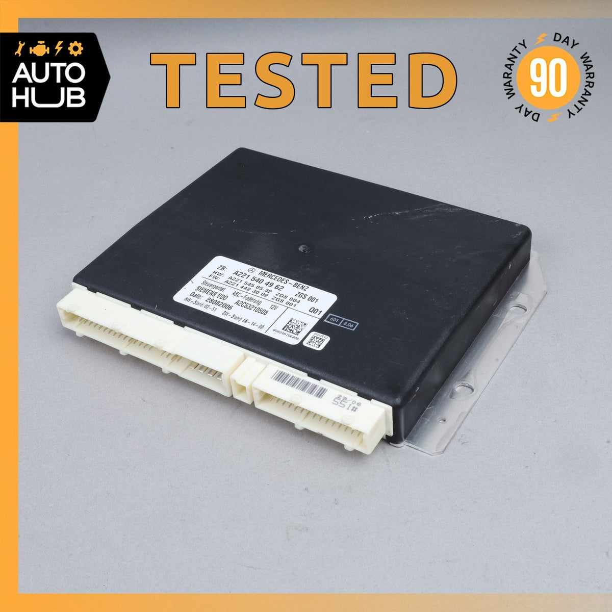 07-14 Mercedes W221 S600 CL550 Active Body Control ABC Suspension Module Control - photo 1