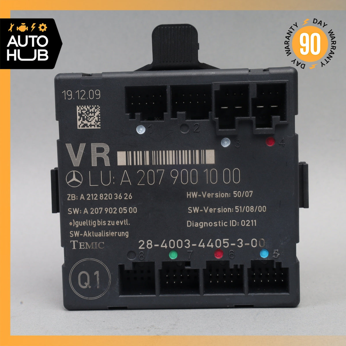 10-13 Mercedes W207 E550 Coupe Front Right Side Door Control Module OEM - photo 5
