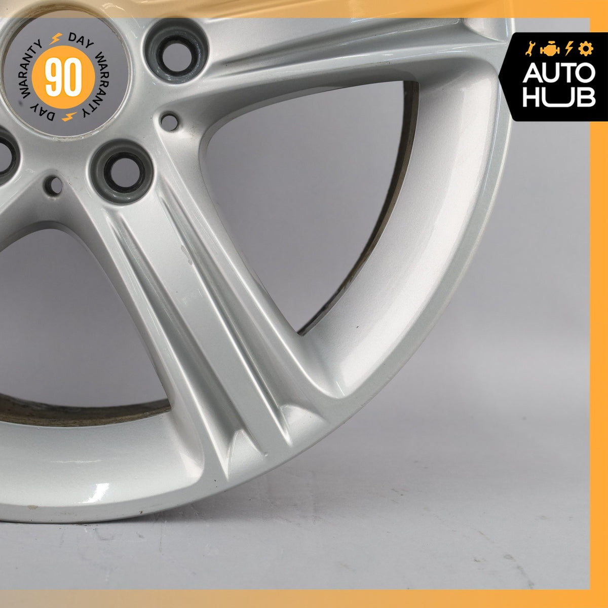 BMW F32 428i 330e 7.5 x 17 17" Style 393 Wheel Rim Silver 6796242 OEM - photo 4