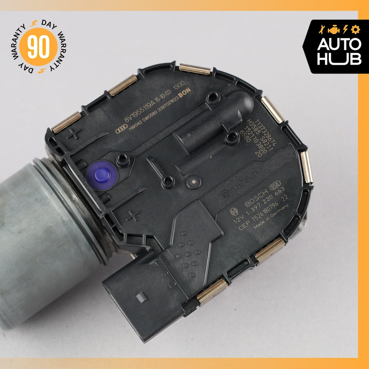 16-18 Audi 8V A3 E-Tron Windshield Washer Wiper Motor OEM - photo 4