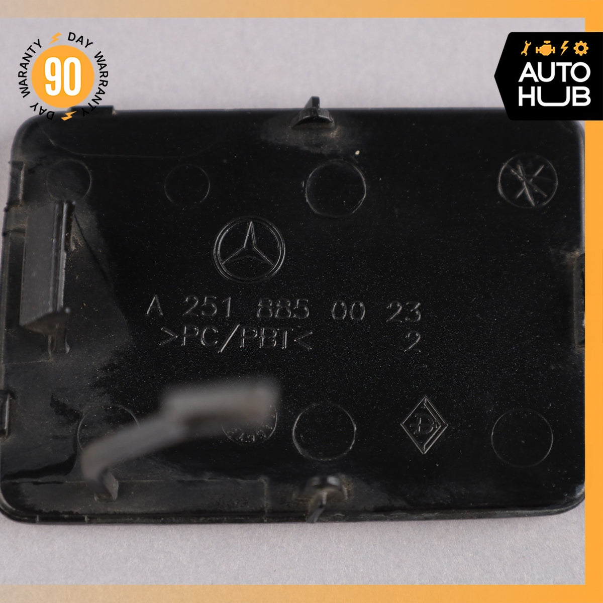 06-10 Mercedes W251 R320 R350 R500 Front Bumper Tow Hook Hitch Cover Lid OEM - photo 6