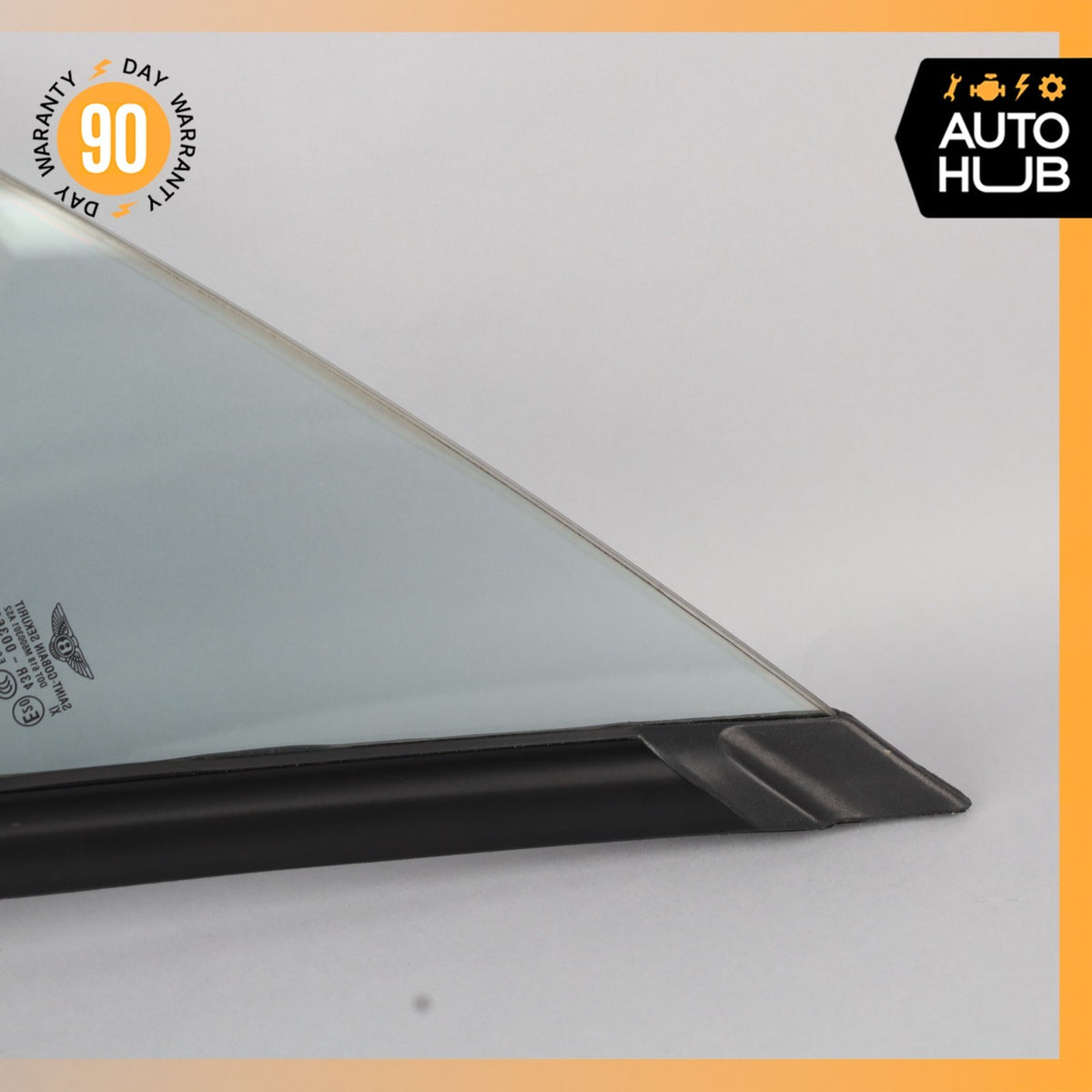 03-17 Bentley Continental GT Front Right Side Door Vent Window Glass OEM 30k - photo 8