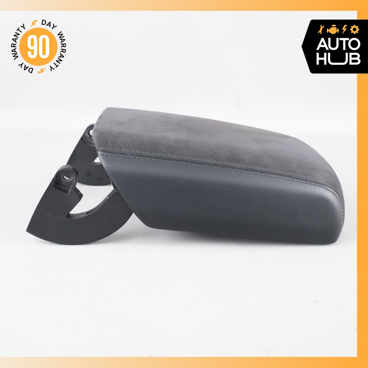 15-18 Porsche Macan 95B Front Center Console Armrest Arm Rest Suede Black OEM - photo 12