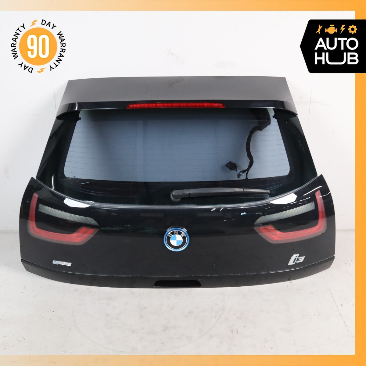 14-21 BMW i3 I01 Trunk Lid Tail Gate Hatch Shell Black OEM 43k - photo 2