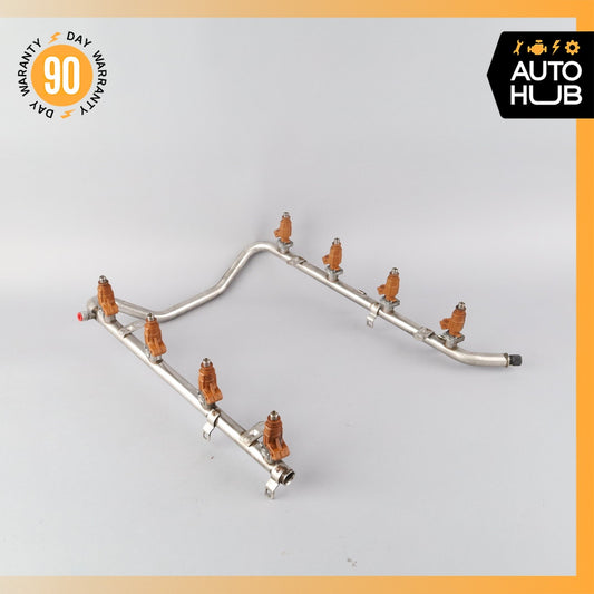 01-06 Mercedes R230 SL500 S500 E500 Fuel Injection Rail Line w/ Injectors OEM - photo 1