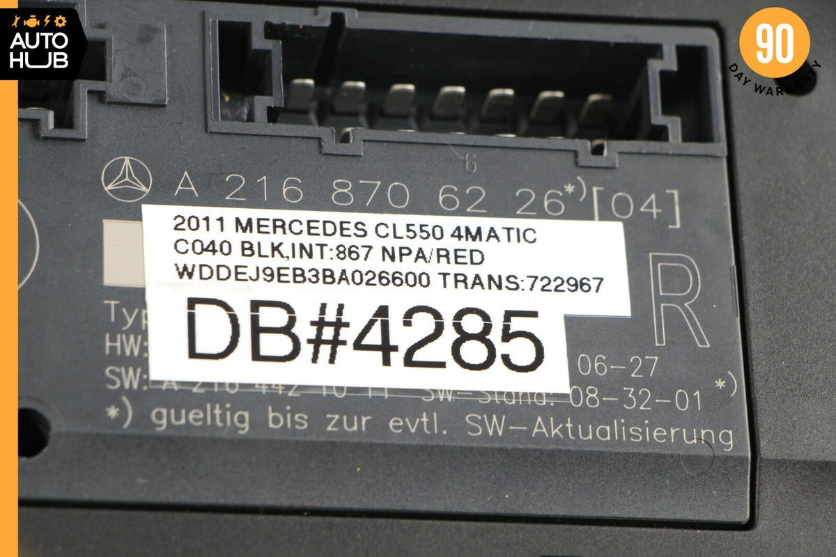 10-14 Mercedes W216 CL550 CL63 AMG Front Right Side Seat Control Module OEM 59k - photo 9