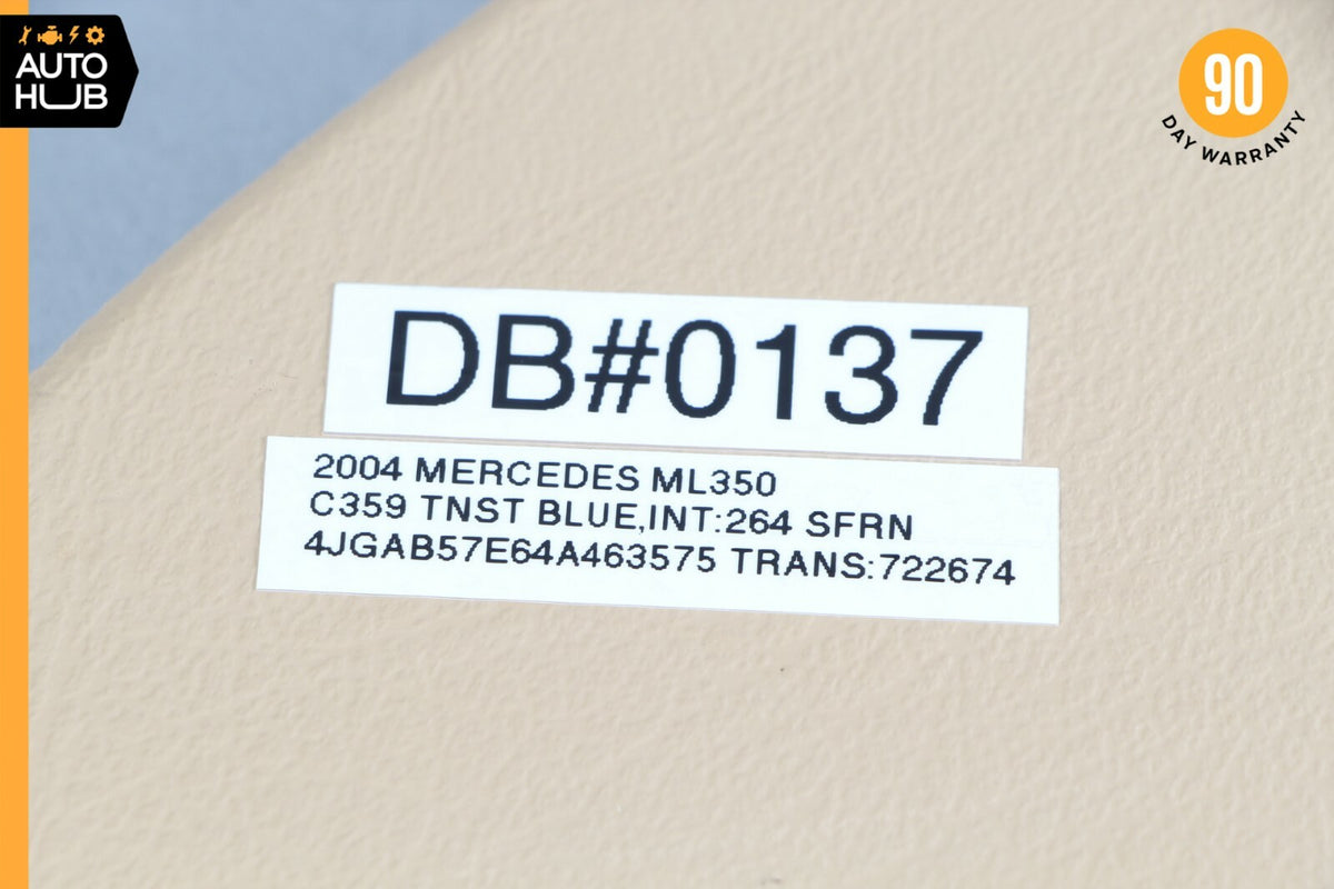 98-05 Mercedes W163 ML350 ML430 Right Side Dashboard Dash Cover Panel Trim OEM - photo 8