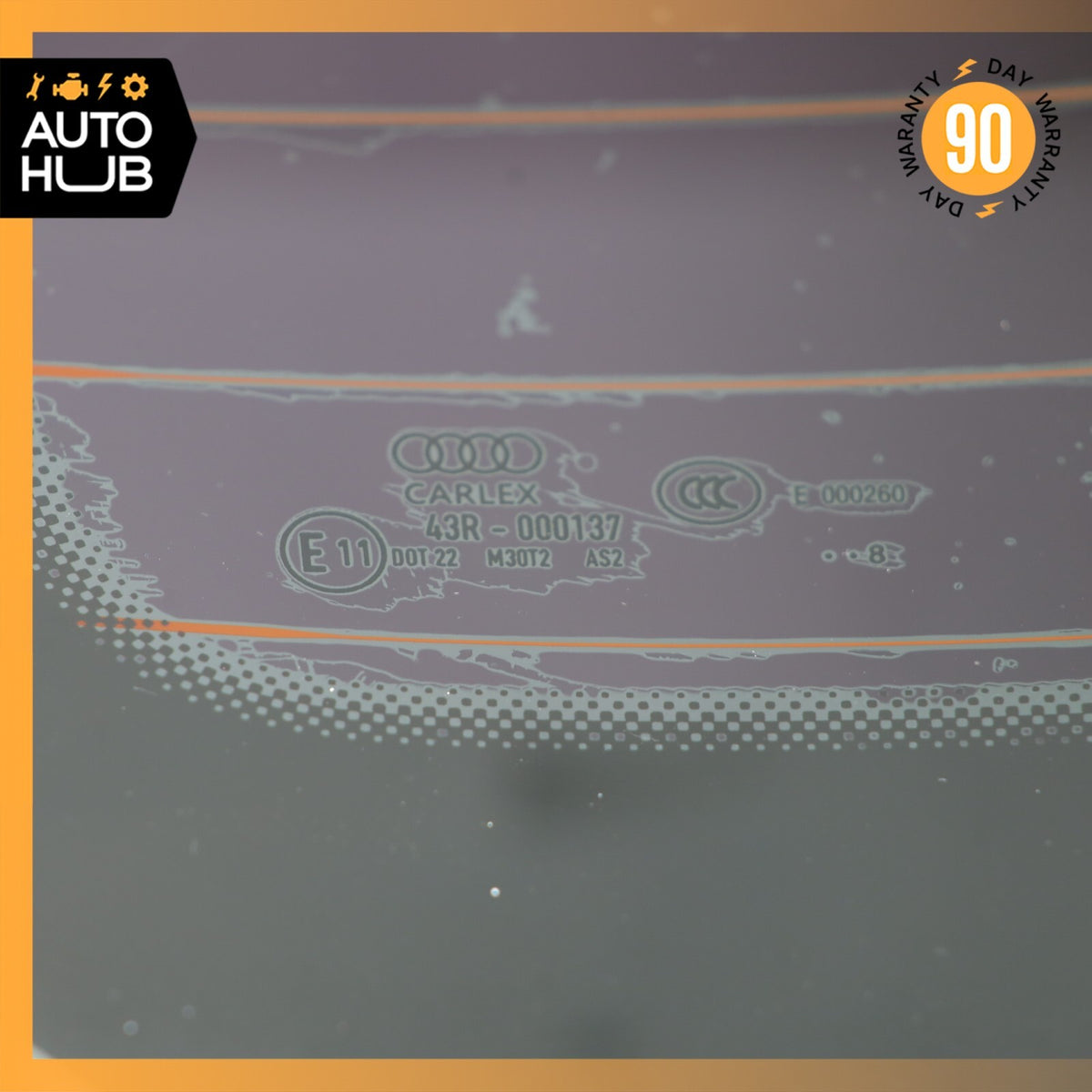 17-19 Audi B9 A4 Sedan Rear Windshield Window Glass OEM 56k - photo 23